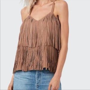 AS by BF fringe suede cami